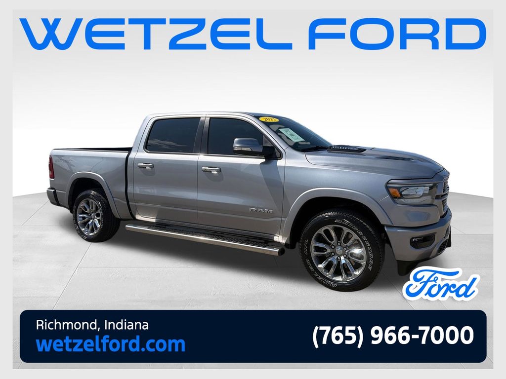 Billet Silver Metallic Clearcoat 2022 RAM 1500 Pickup Truck Four-Wheel Drive 8-Speed Automatic