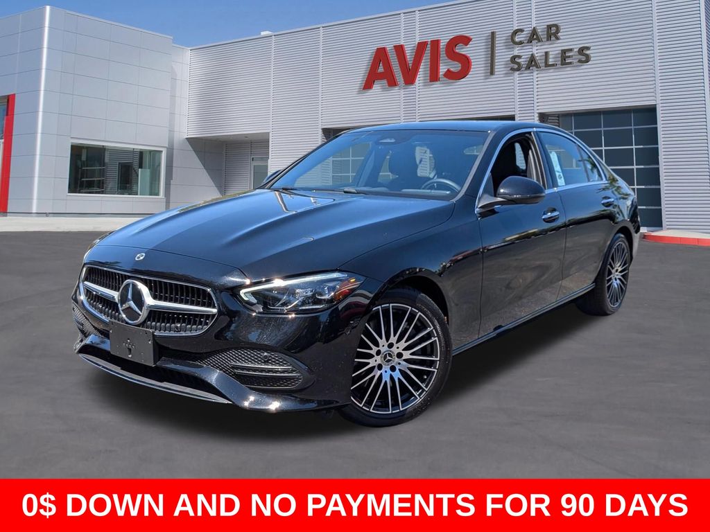 Black 2025 Mercedes-Benz C-Class C 300 RWD Sedan Rear-Wheel Drive 9-Speed Automatic