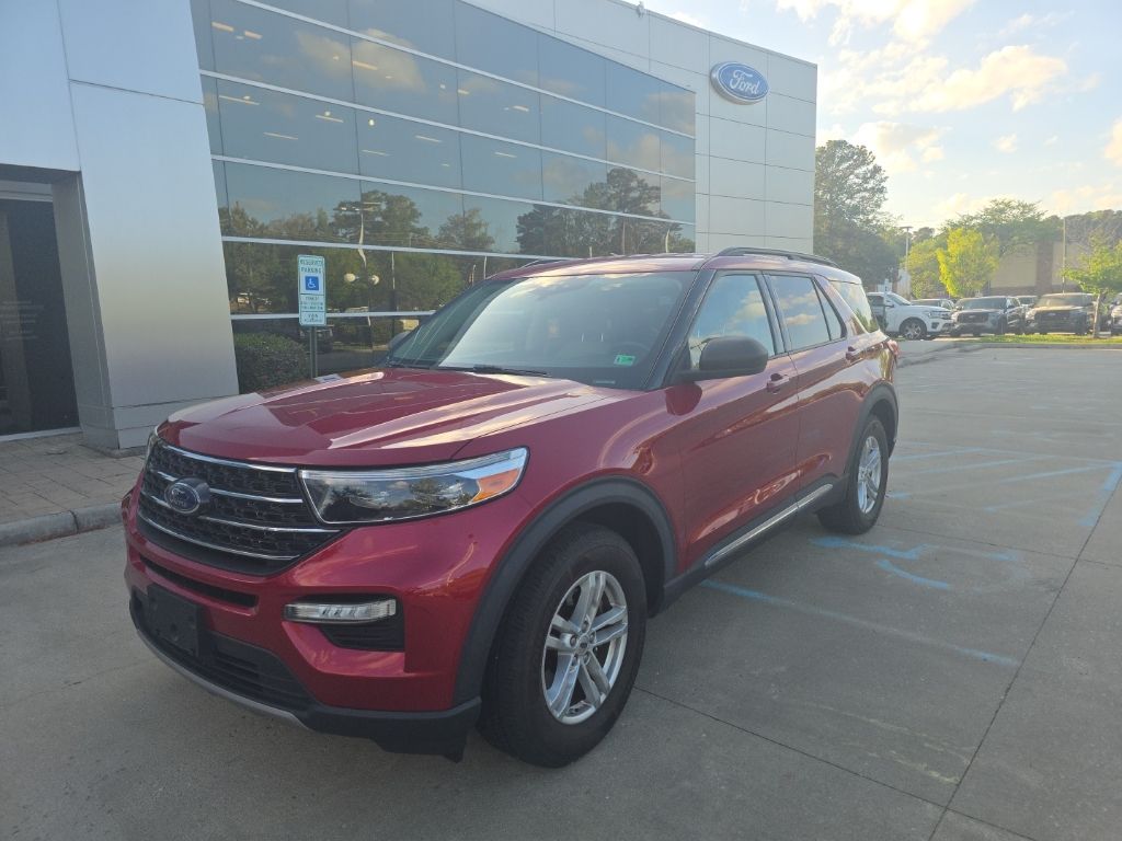 Red Metallic 2020 Ford Explorer XLT AWD SUV / Crossover All-Wheel Drive Automatic