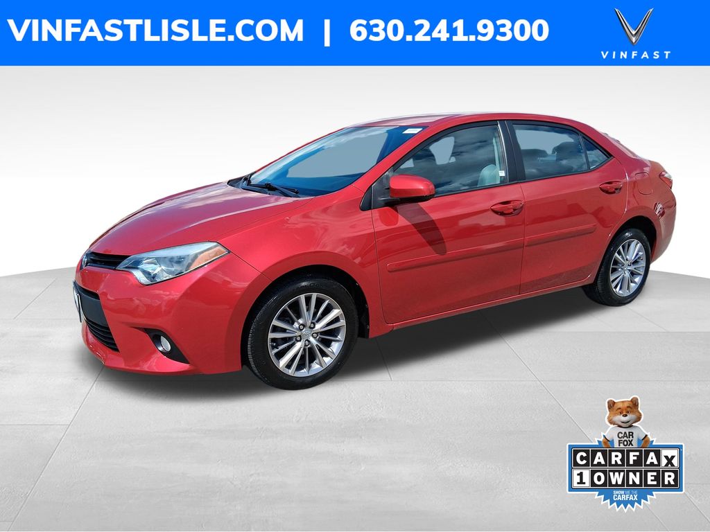 Barcelona Red Metallic 2014 Toyota Corolla Sedan Front-Wheel Drive Continuously Variable Transmission