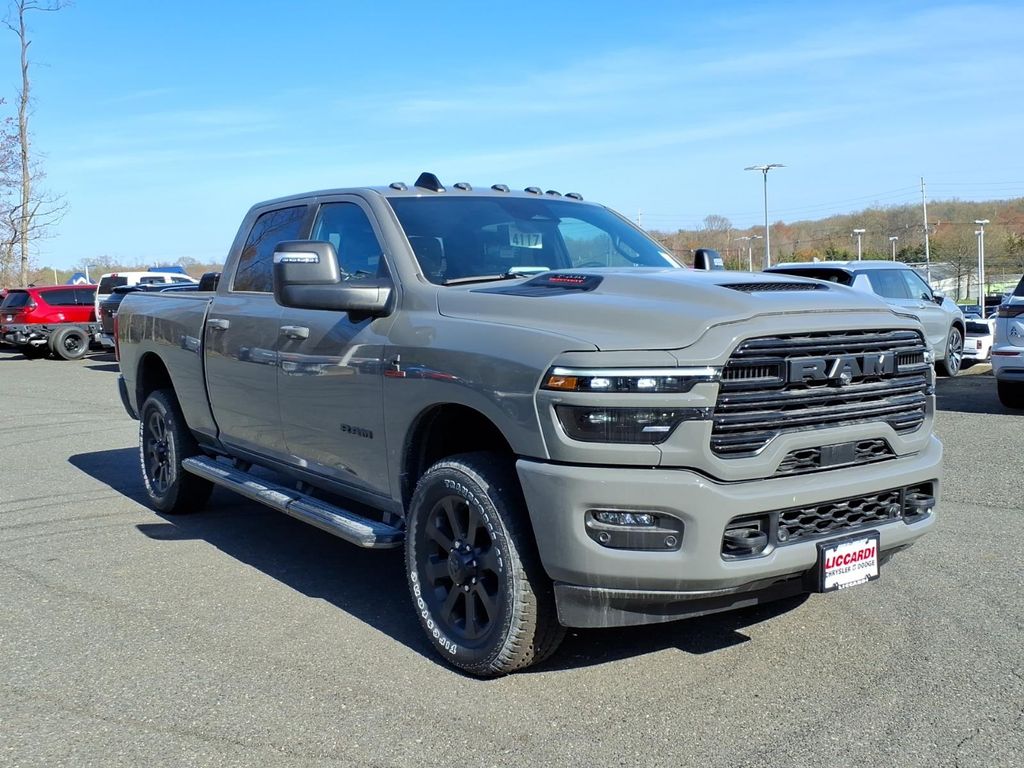 Ceramic Gray Clearcoat 2026 RAM 3500 Laramie Crew Cab 4WD Pickup Truck Four-Wheel Drive 8-Speed Automatic