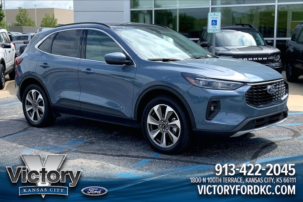 Vapor Blue 2024 Ford Escape Hybrid Platinum AWD SUV / Crossover All-Wheel Drive Continuously Variable Transmission