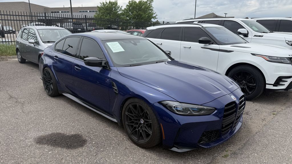 Interlagos Blue Metallic 2023 BMW M3 Competition xDrive AWD Sedan All-Wheel Drive 8-Speed Automatic