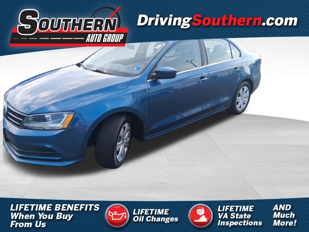Blue Metallic 2017 Volkswagen Jetta Sedan Front-Wheel Drive 6-Speed Automatic