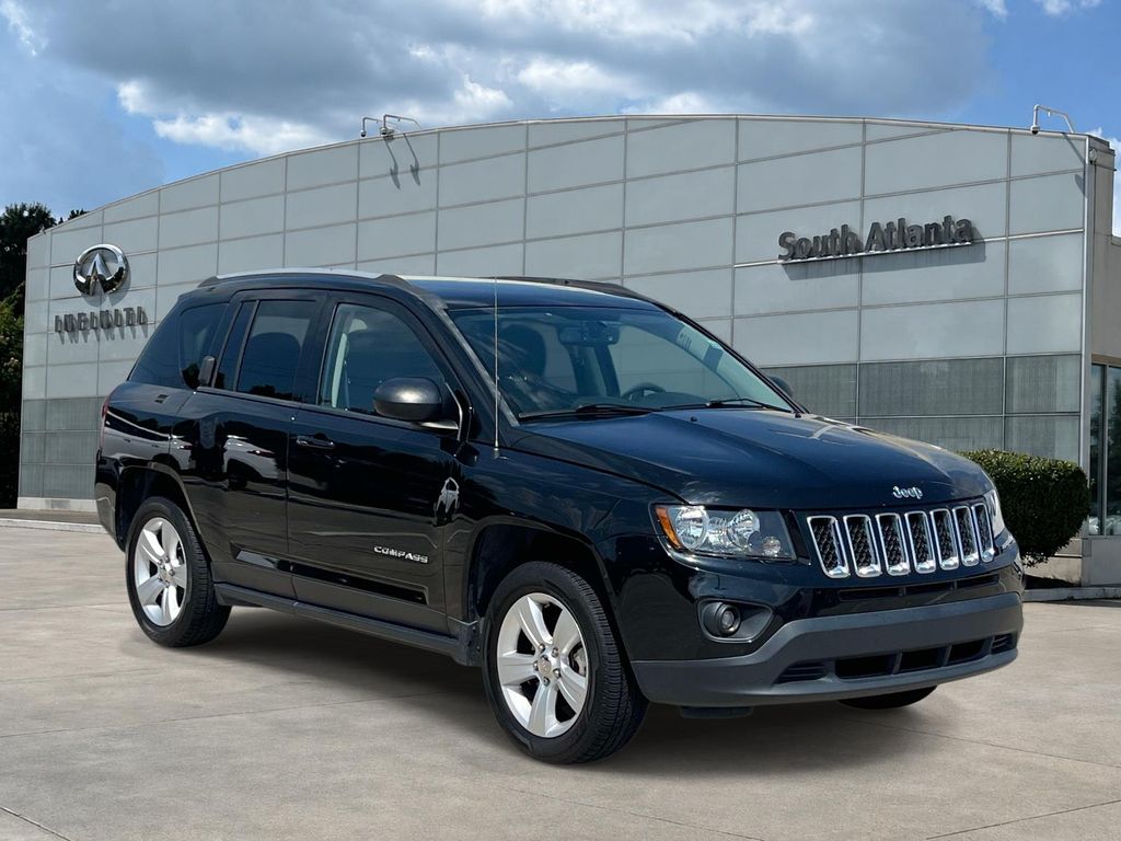 Black Clearcoat 2017 Jeep Compass SUV / Crossover Four-Wheel Drive Continuously Variable Transmission