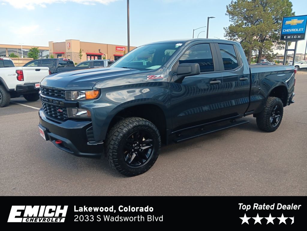 Shadow Gray Metallic 2020 Chevrolet Silverado 1500 Pickup Truck Four-Wheel Drive 6-Speed Automatic Overdrive