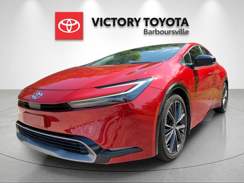 Red 2024 Toyota Prius Hatchback All-Wheel Drive Continuously Variable Transmission