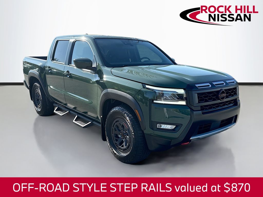 Tactical Green Metallic 2025 Nissan Frontier PRO-X Crew Cab RWD Pickup Truck 4X2 9-Speed Automatic Overdrive