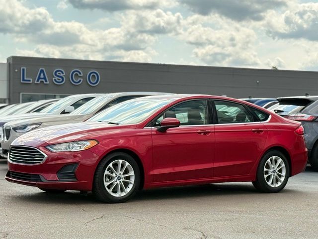 Red Metallic 2020 Ford Fusion Sedan Front-Wheel Drive 6-Speed Automatic