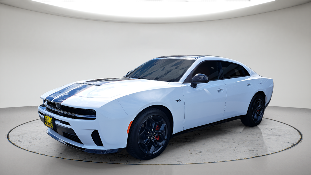Bright White Clearcoat 2026 Dodge Charger Sedan All-Wheel Drive 8-Speed Automatic
