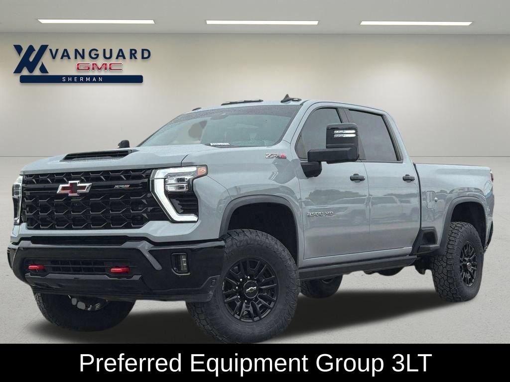 Slate Gray Metallic 2024 Chevrolet Silverado 2500HD ZR2 Crew Cab 4WD Pickup Truck Four-Wheel Drive Automatic