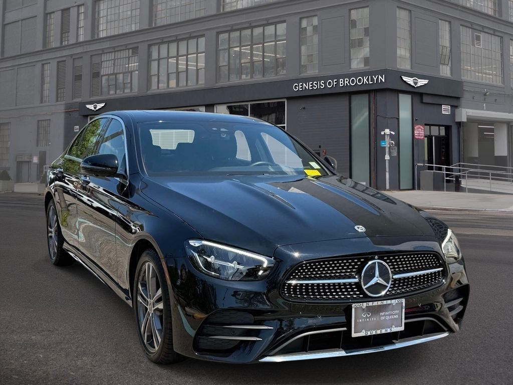 Black 2022 Mercedes-Benz E-Class E 350 4MATIC Sedan All-Wheel Drive 9-Speed Automatic