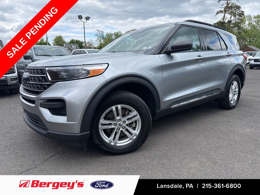 Silver Metallic 2023 Ford Explorer SUV / Crossover All-Wheel Drive 10-Speed Automatic