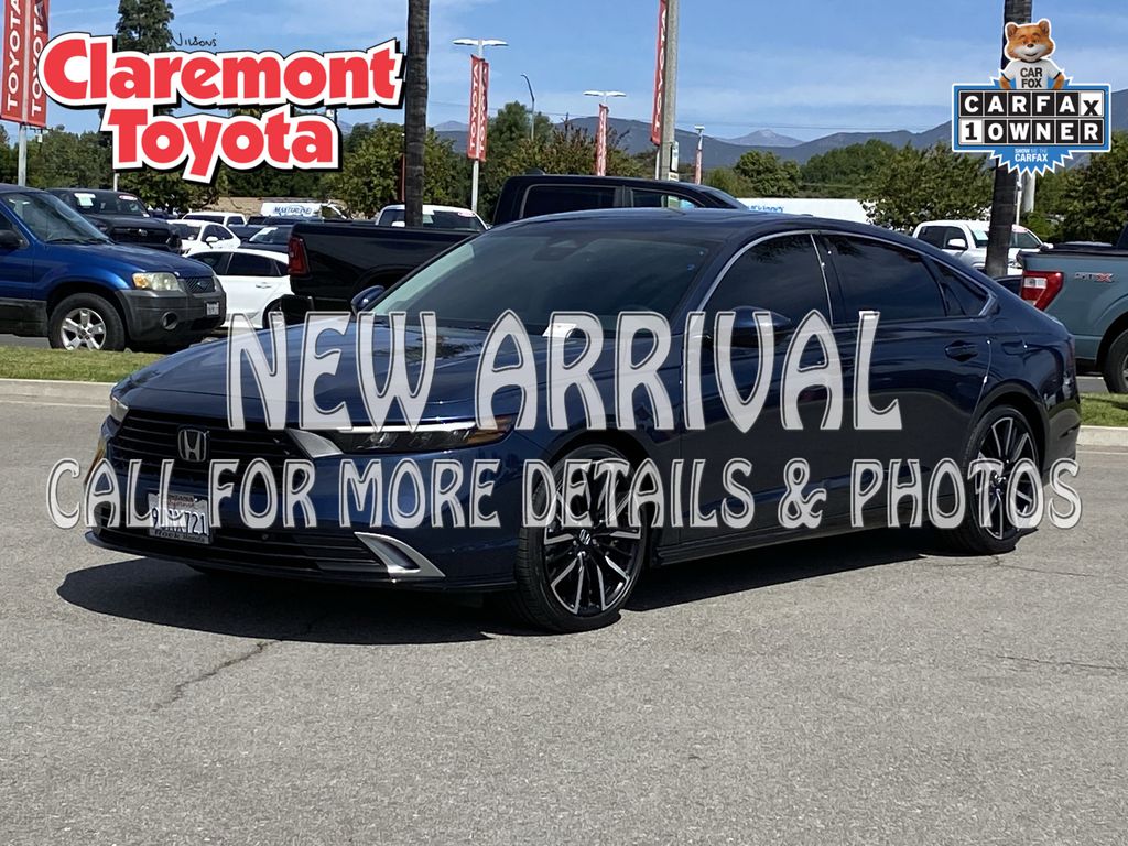 Blue 2025 Honda Accord Hybrid Touring FWD Sedan Front-Wheel Drive Continuously Variable Transmission