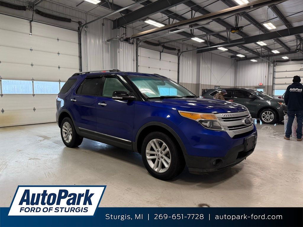 Deep Impact Blue Metallic 2013 Ford Explorer XLT 4WD SUV / Crossover All-Wheel Drive 6-Speed Automatic