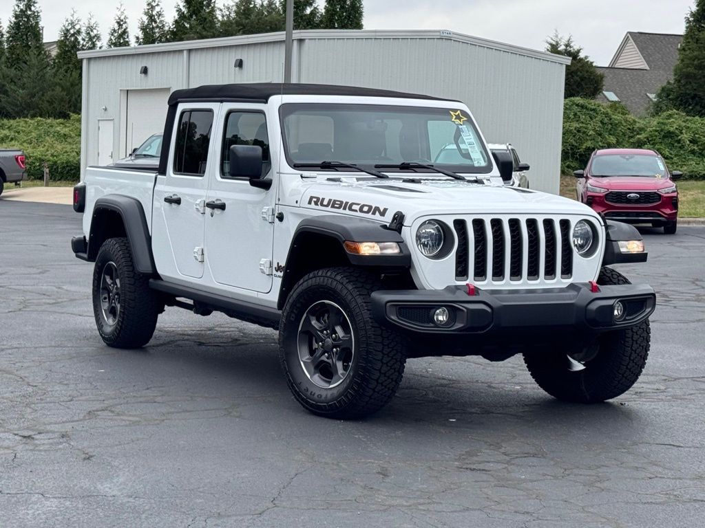 Bright White Clearcoat 2022 Jeep Gladiator Rubicon Crew Cab 4WD Pickup Truck Four-Wheel Drive 8-Speed Automatic