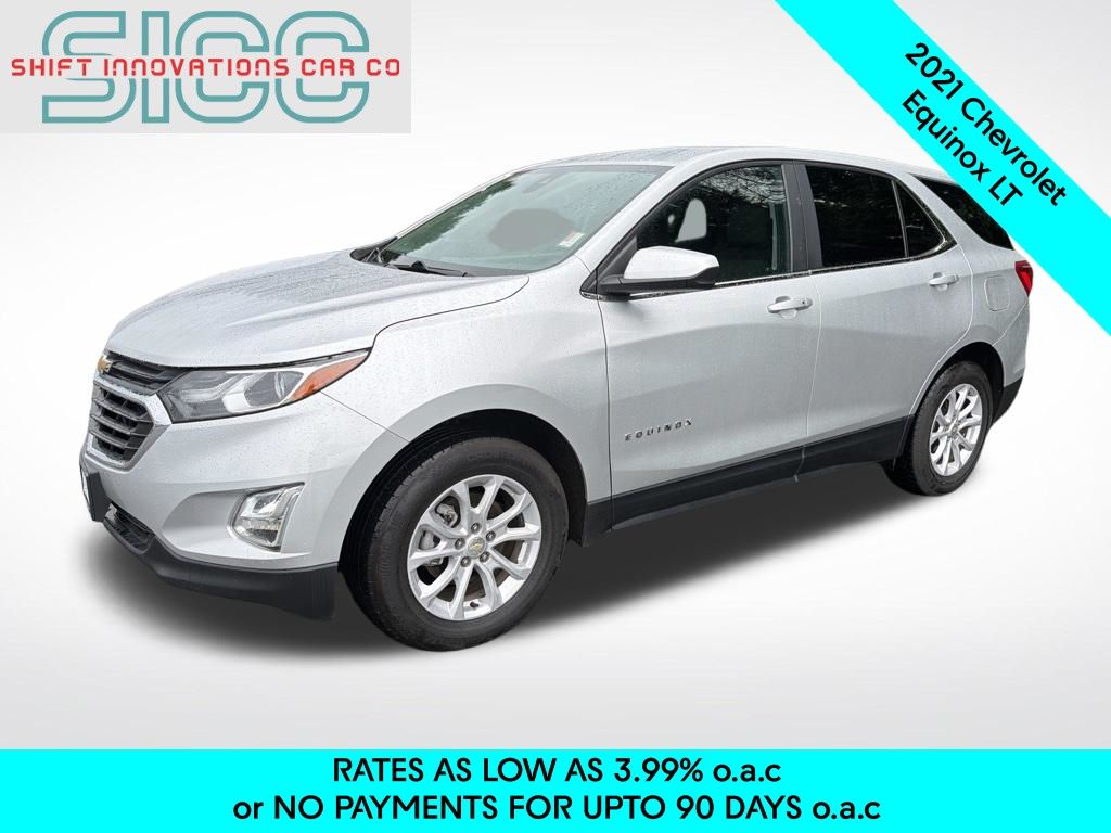 Silver Ice Metallic 2021 Chevrolet Equinox LT AWD with 2FL SUV / Crossover Four-Wheel Drive 6-Speed Automatic Overdrive