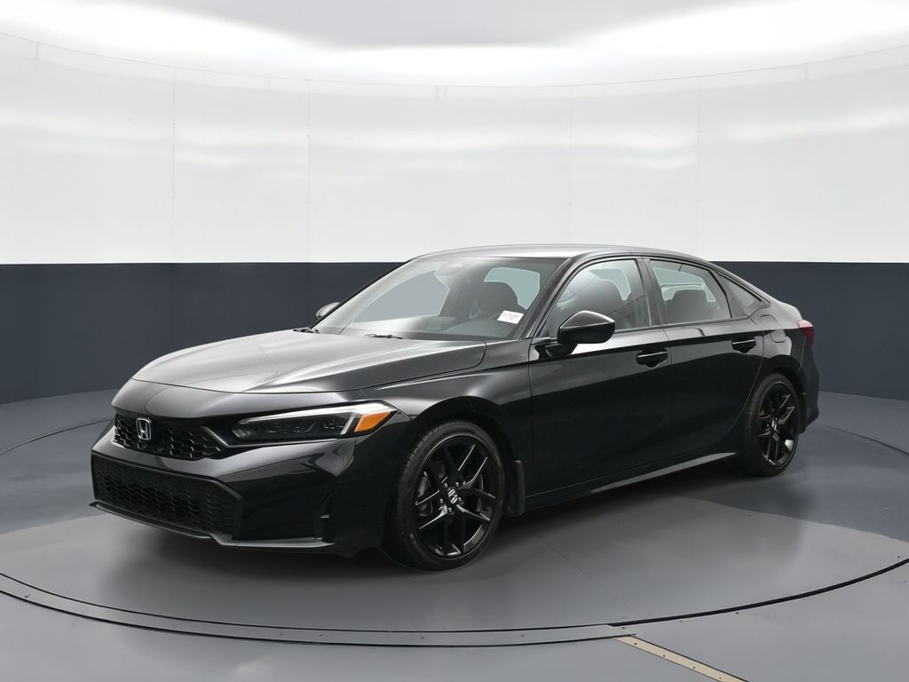 Crystal Black Pearl 2025 Honda Civic Sedan Front-Wheel Drive Continuously Variable Transmission