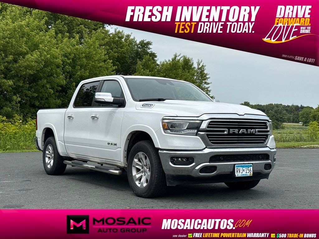 2022 Bright White Clearcoat Ram 1500 Laramie 4X4 Truck