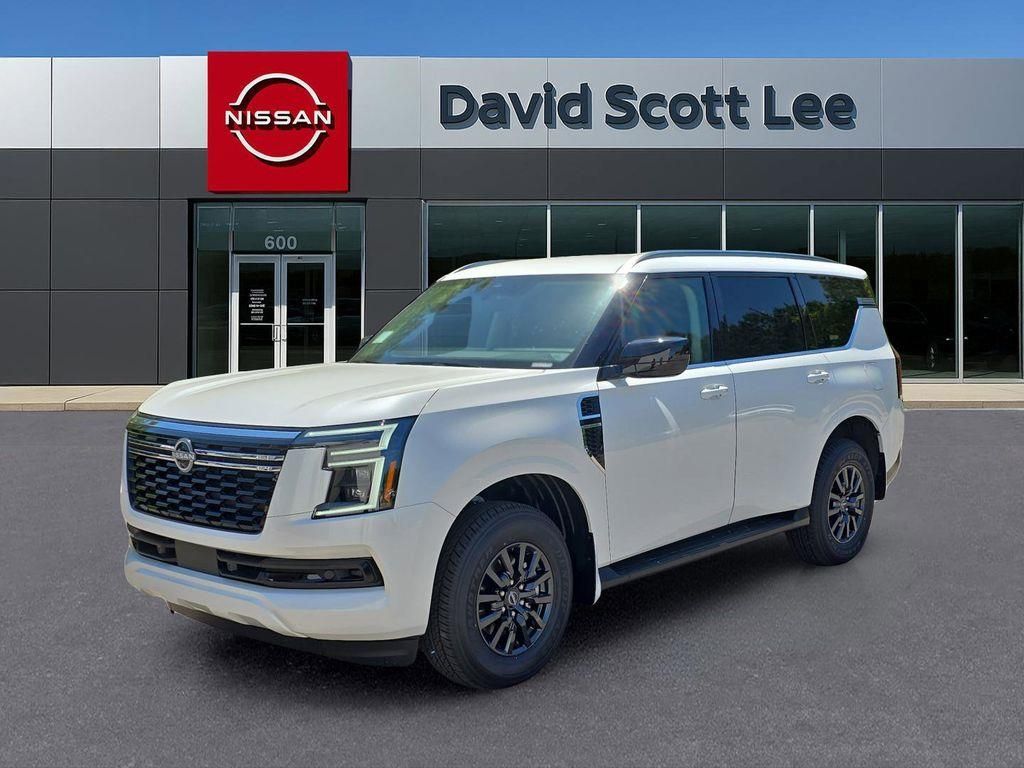 Aspen White Tricoat 2026 Nissan Armada SV RWD SUV / Crossover 4X2 9-Speed Automatic