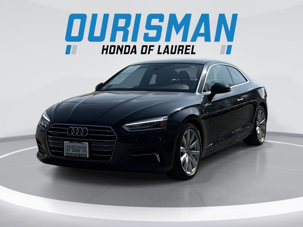 Moonlight Blue 2018 Audi A5 2.0T quattro Premium Coupe AWD Coupe All-Wheel Drive 7-Speed Automatic