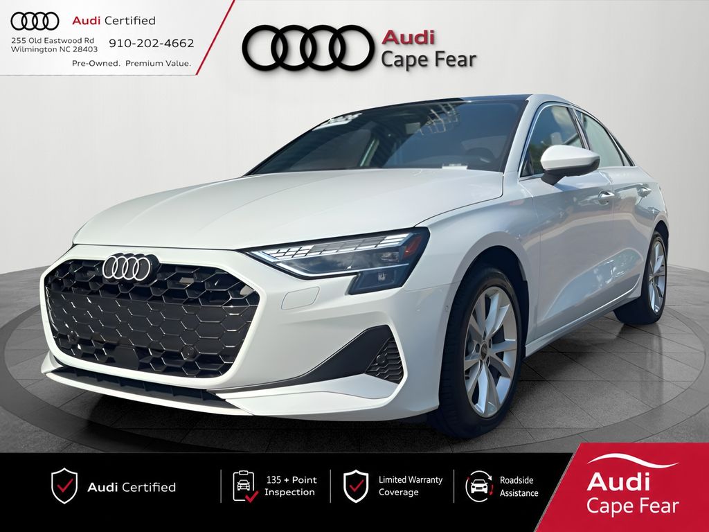 Glacier White 2026 Audi A3 Sedan All-Wheel Drive 7-Speed Automatic