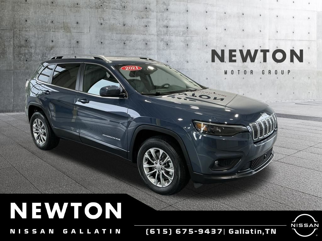 Slate Blue 2021 Jeep Cherokee SUV / Crossover Four-Wheel Drive 9-Speed Automatic