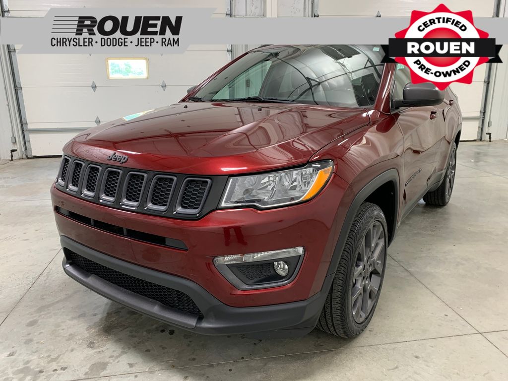 Velvet Red Pearlcoat 2021 Jeep Compass SUV / Crossover Four-Wheel Drive 9-Speed Automatic