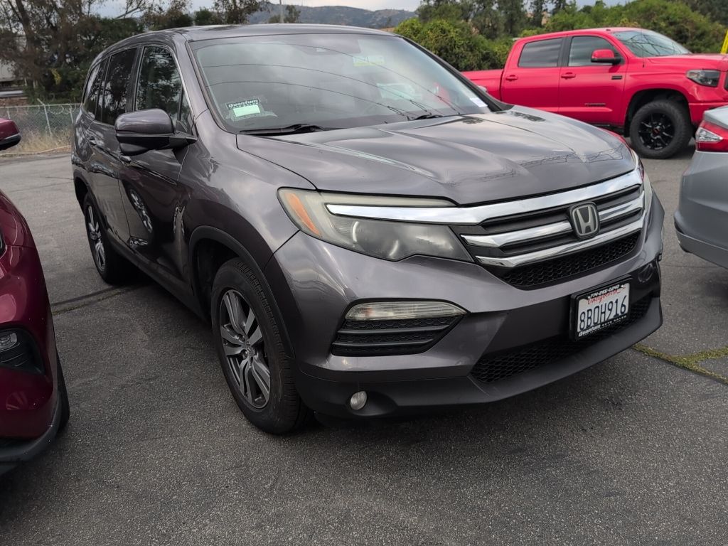 Gray (Modern Steel Metallic) 2017 Honda Pilot EX with Honda Sensing SUV / Crossover Front-Wheel Drive 6-Speed Automatic