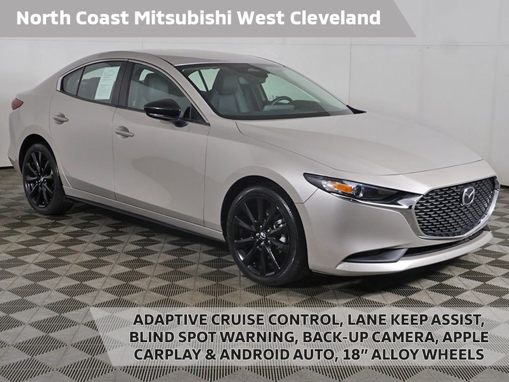 Gray (Platinum Quartz Metallic) 2025 Mazda MAZDA3 2.5 S Select Sport FWD Sedan Front-Wheel Drive 6-Speed Automatic