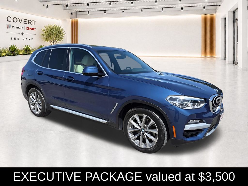 Blue Metallic 2019 BMW X3 SUV / Crossover All-Wheel Drive 8-Speed Automatic