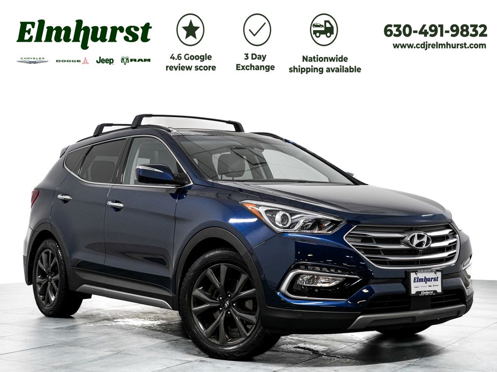 Blue 2018 Hyundai Santa Fe Sport SUV / Crossover All-Wheel Drive 6-Speed Automatic