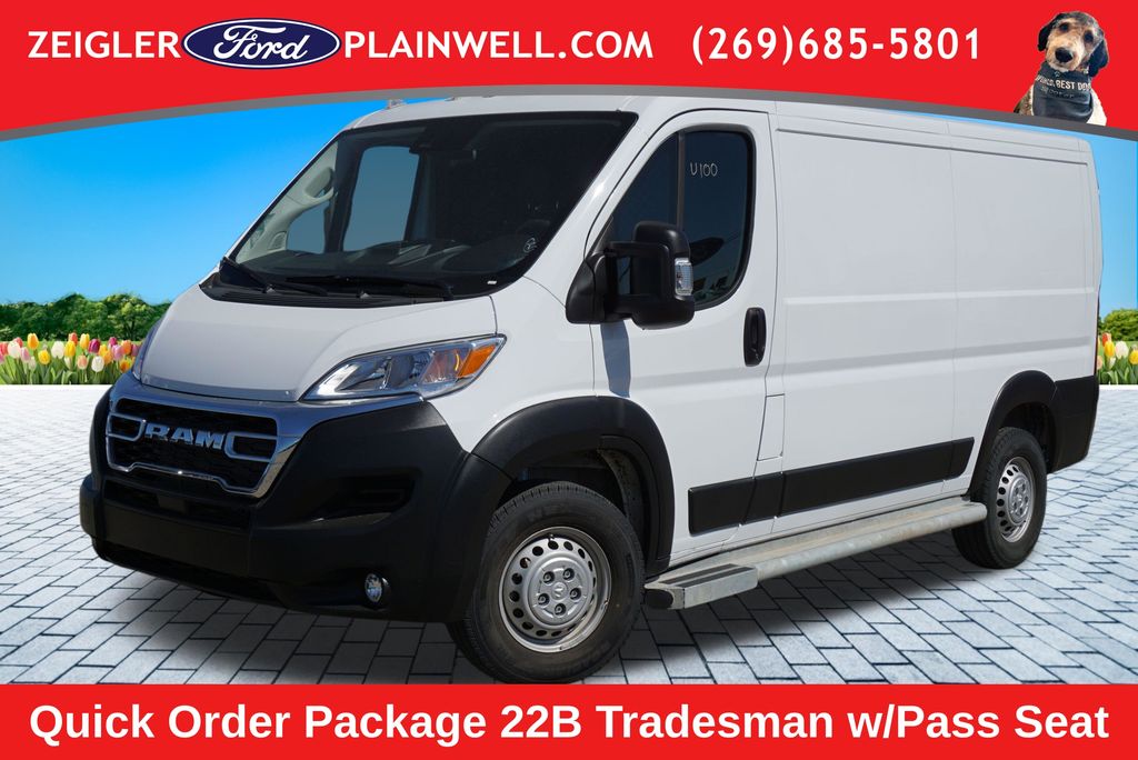 Bright White Clearcoat 2025 RAM ProMaster Van Front-Wheel Drive 9-Speed Automatic