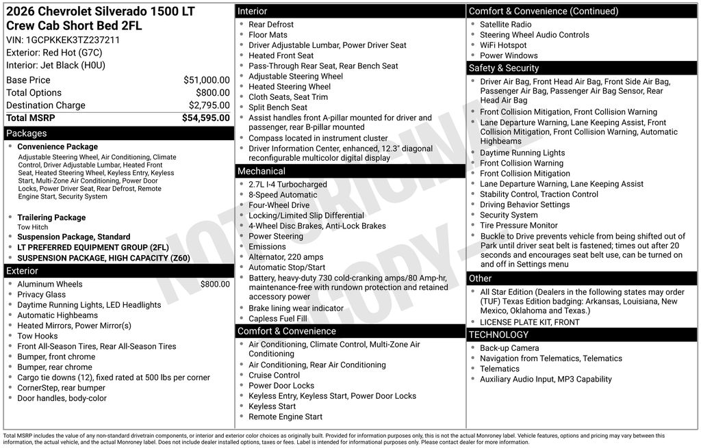 2026 Chevrolet Silverado 1500