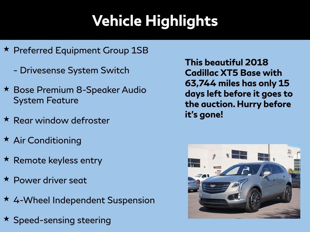 2018 Cadillac XT5 Base 2