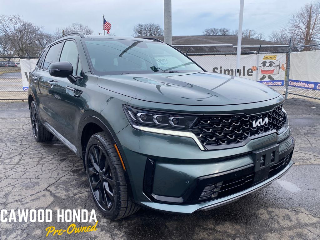 Aruba Green 2023 Kia Sorento X-Line EX AWD SUV / Crossover All-Wheel Drive 8-Speed Dual Clutch