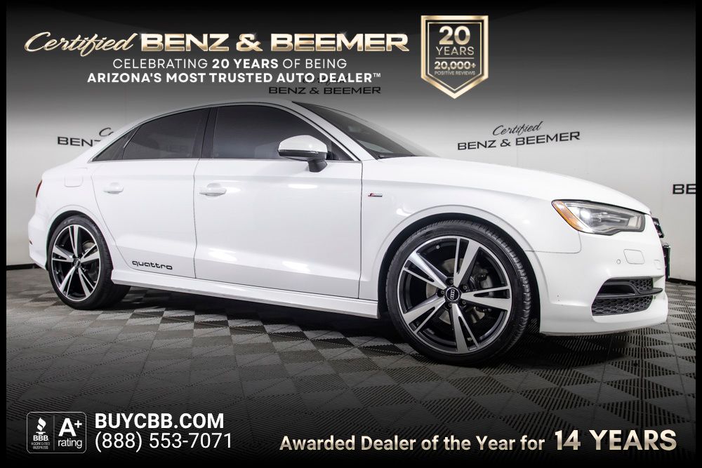 Ibis White 2016 Audi A3 Sedan All-Wheel Drive 6-Speed Automatic