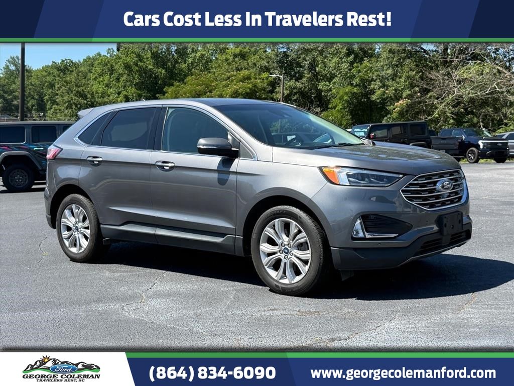 Gray Metallic 2022 Ford Edge Titanium AWD SUV / Crossover All-Wheel Drive 8-Speed Automatic