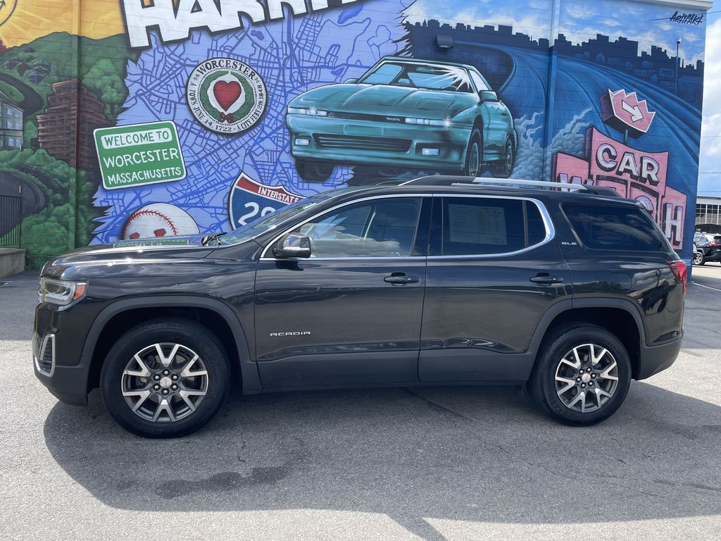 Used 2020 GMC Acadia SLE with VIN 1GKKNRLS6LZ166572 for sale in Worcester, MA