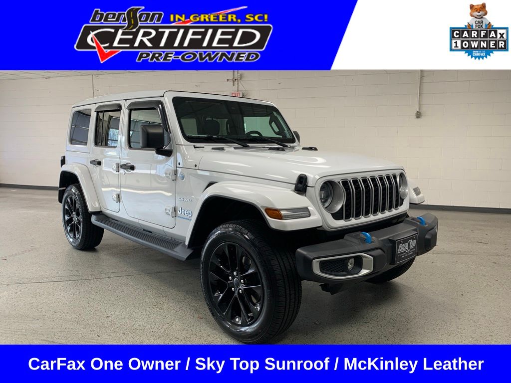 Bright White Clearcoat 2024 Jeep Wrangler 4xe SUV / Crossover Four-Wheel Drive 8-Speed Automatic