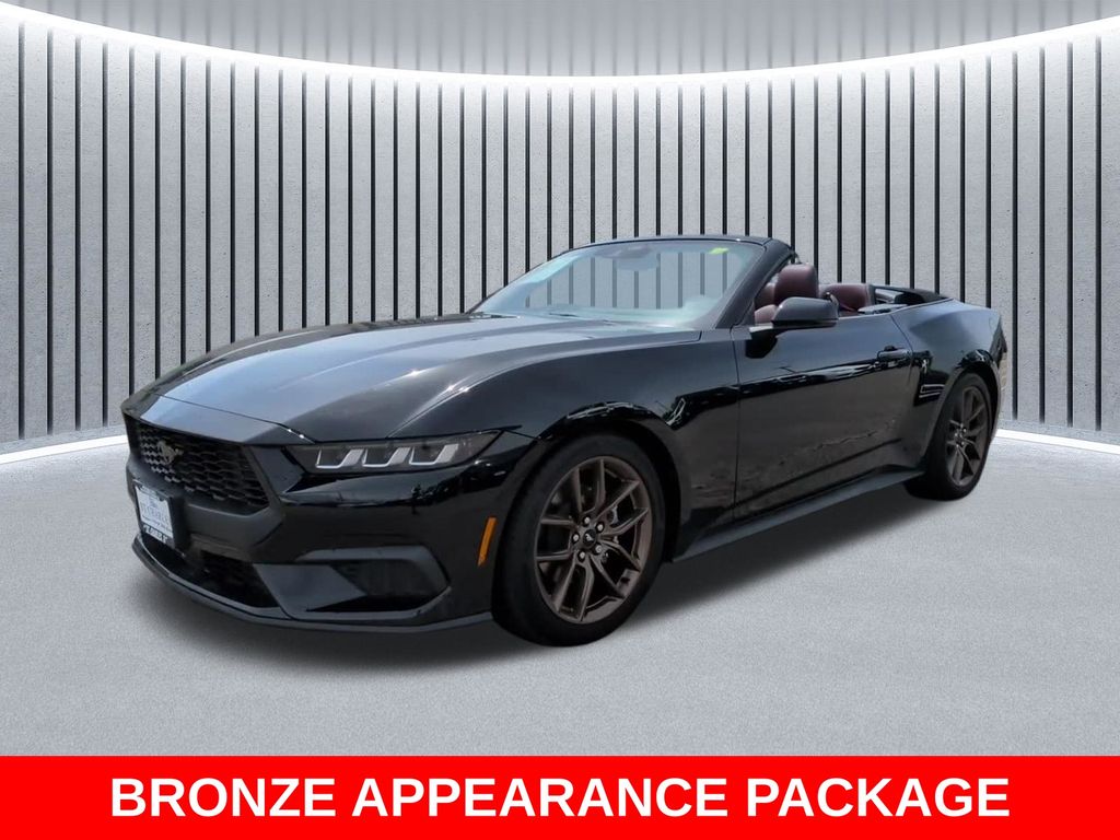 Shadow Black 2025 Ford Mustang Convertible Rear-Wheel Drive Automatic