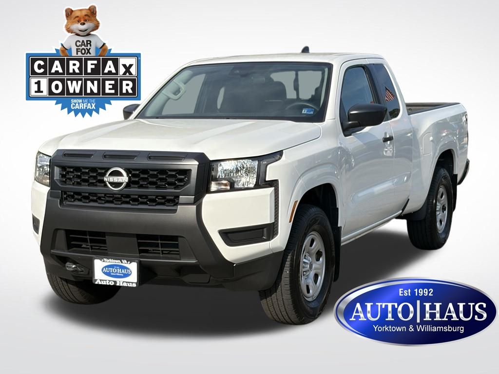 Glacier White 2025 Nissan Frontier Pickup Truck Four-Wheel Drive 9-Speed Automatic Overdrive