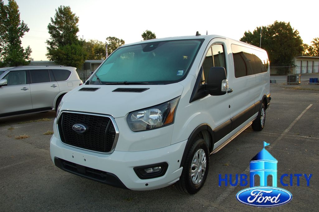 Oxford White 2024 Ford Transit Passenger Van Rear-Wheel Drive