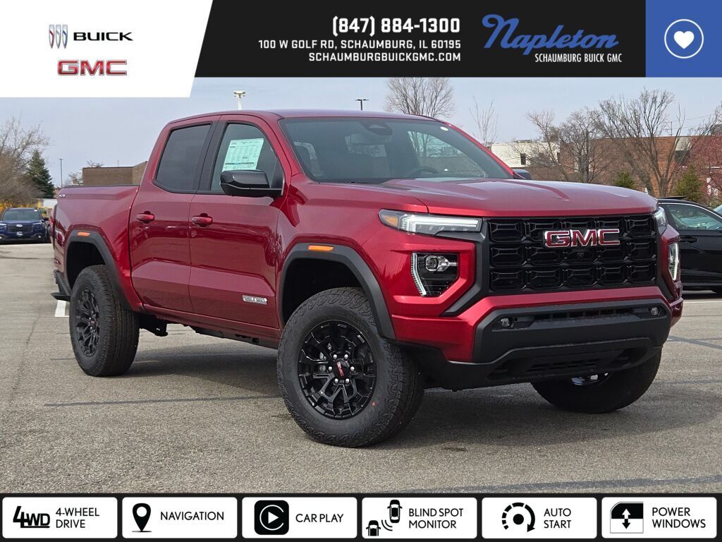 Volcanic Red Tintcoat 2026 GMC Canyon Elevation Crew Cab 4WD Pickup Truck Four-Wheel Drive 8-Speed Automatic