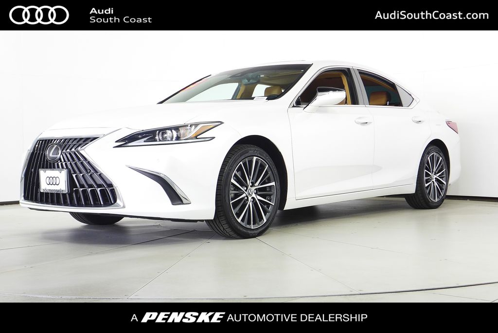White Pearl 2023 Lexus ES Hybrid Sedan Front-Wheel Drive Continuously Variable Transmission