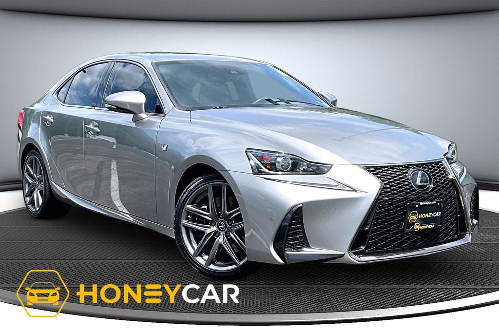 Silver 2020 Lexus IS Sedan Rear-Wheel Drive 8-Speed Dual Clutch