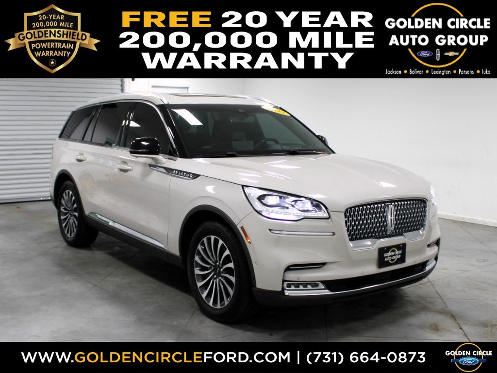 Pristine White Metallic Tri-Coat 2022 Lincoln Aviator SUV / Crossover All-Wheel Drive 10-Speed Automatic