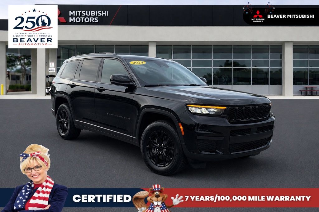 Diamond Black Crystal Pearlcoat 2024 Jeep Grand Cherokee L SUV / Crossover Four-Wheel Drive 8-Speed Automatic