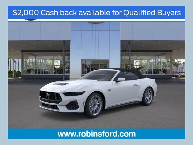 Oxford White 2026 Ford Mustang Convertible Rear-Wheel Drive Automatic