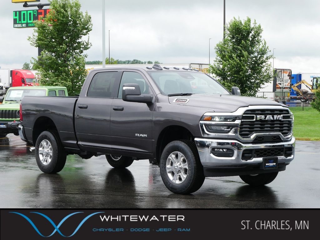 Gray (Granite Crystal Metallic Clearcoat) 2025 RAM 2500 Big Horn Crew Cab 4WD Pickup Truck Four-Wheel Drive 8-Speed Automatic